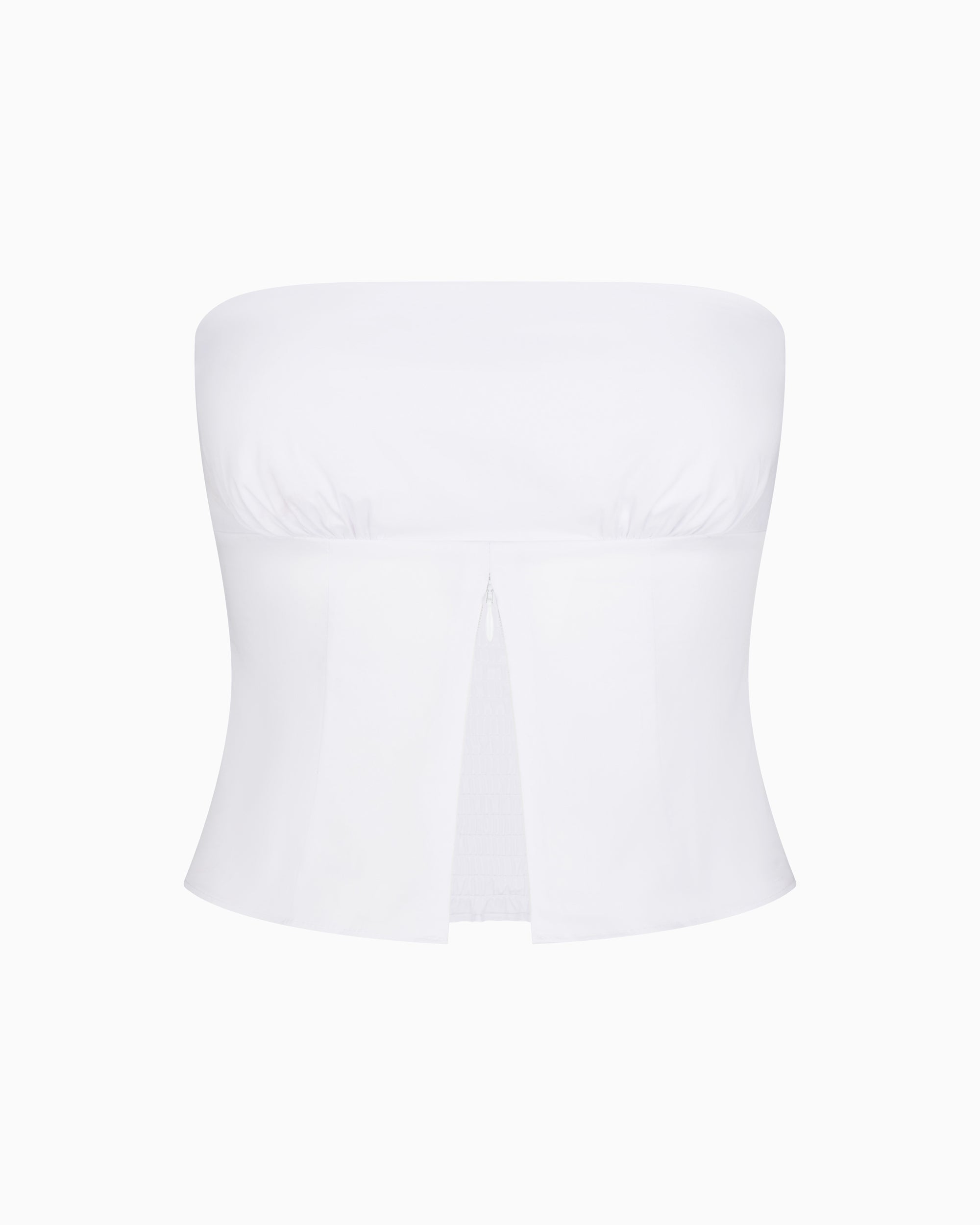 Poplin Tube Top | White