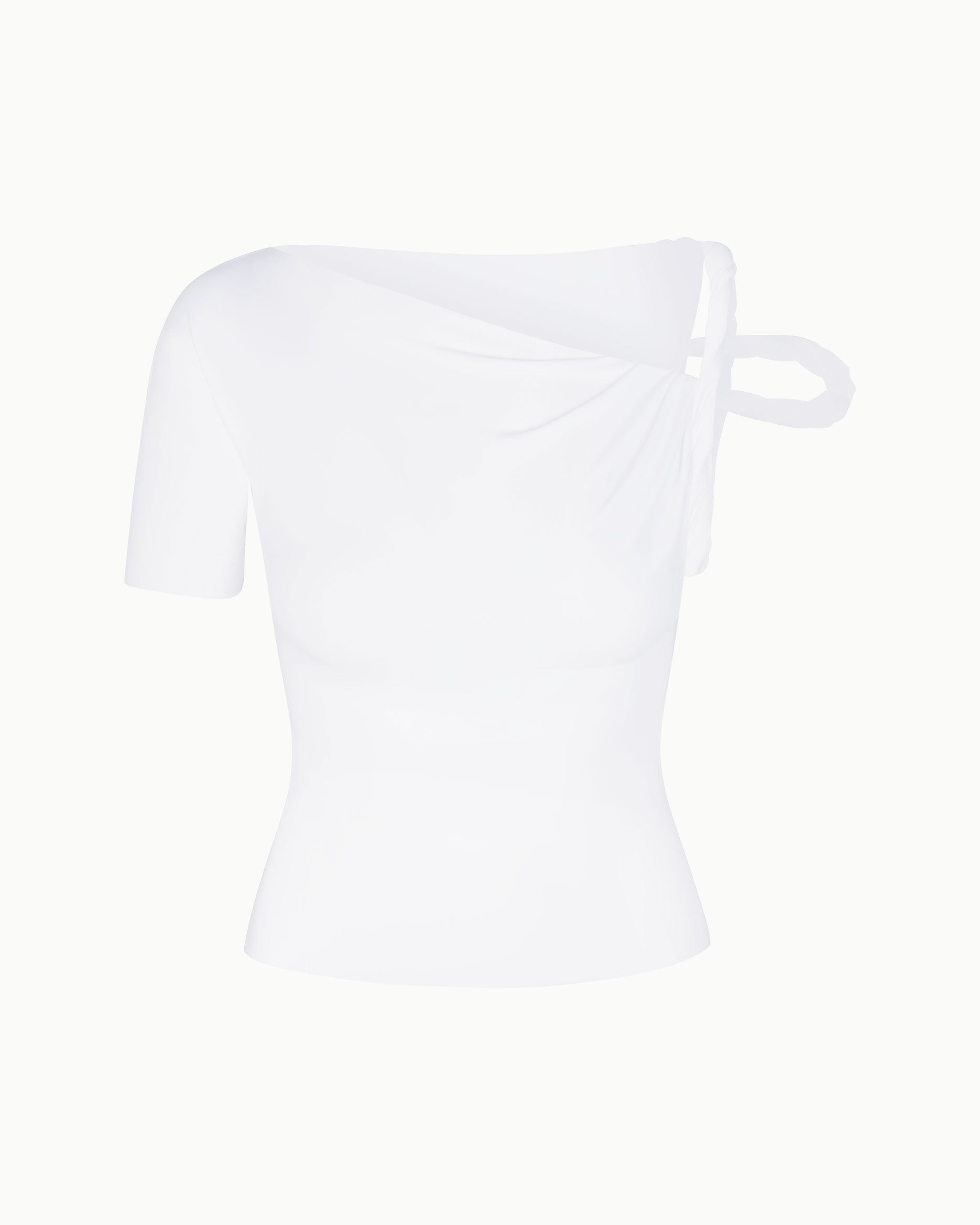 Sleek Stretch Twisted Top | Bright White