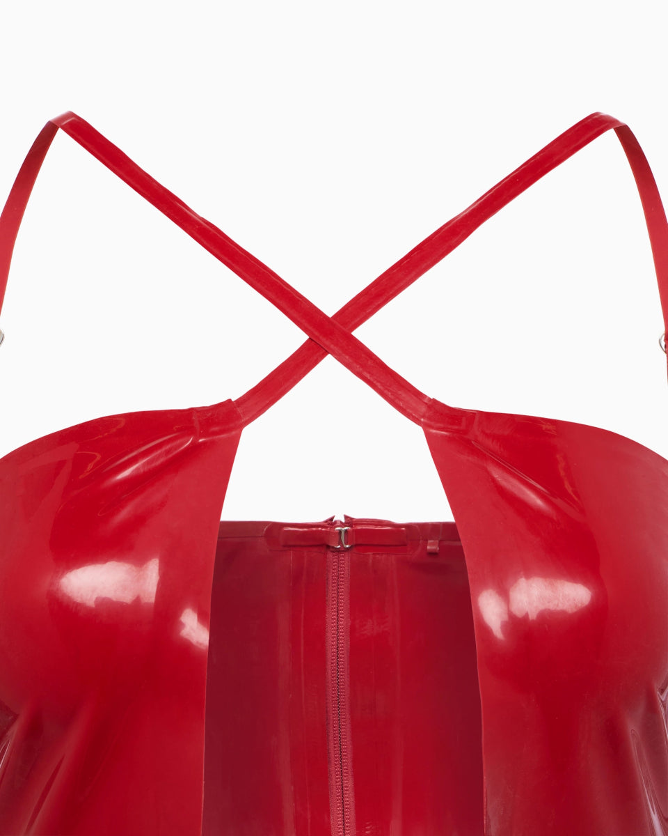 Latex Cutout Dress | Rouge