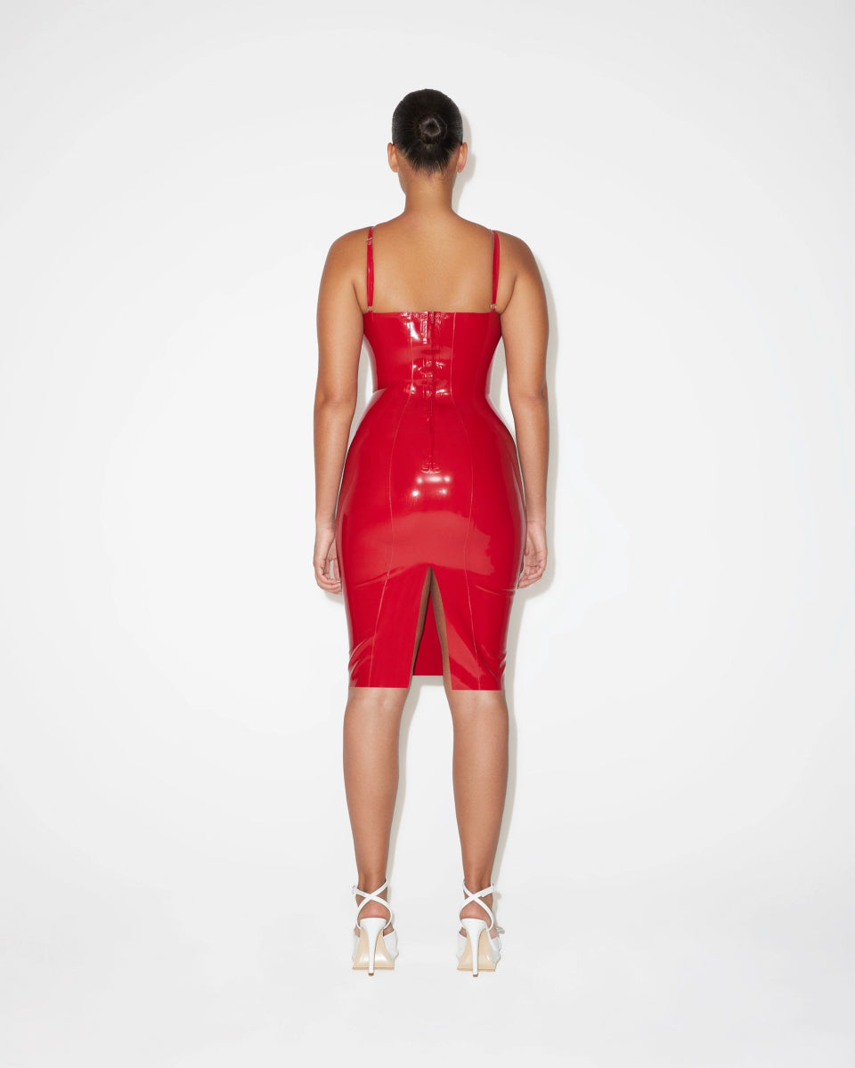 Latex Cutout Dress | Rouge