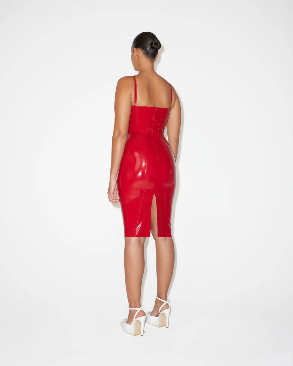 Latex Cutout Dress | Rouge